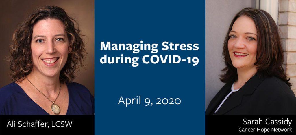 Managing Stress During COVID-19