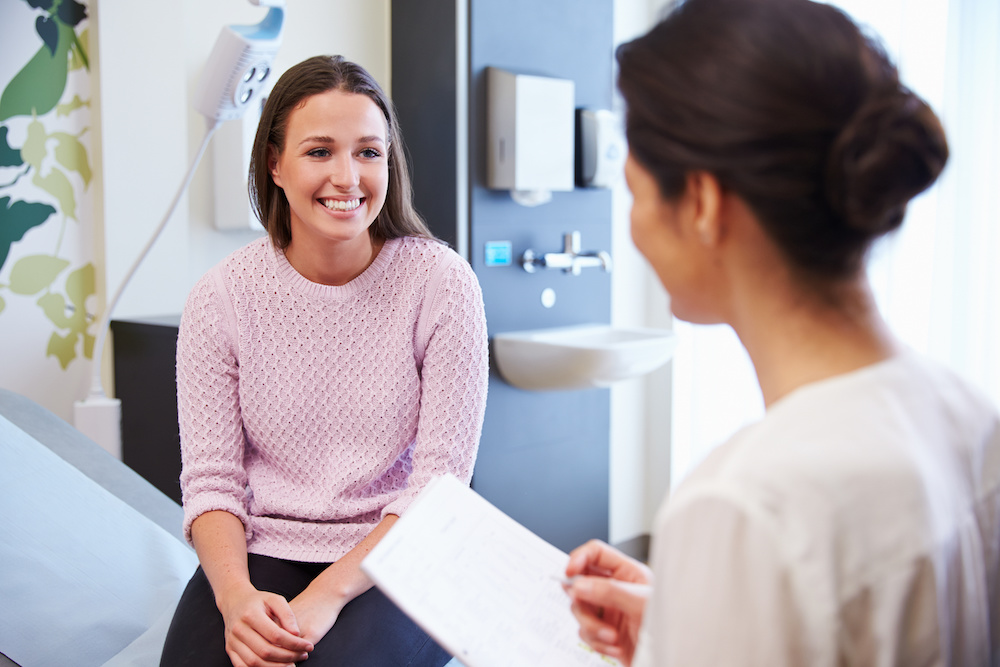 Female Patient with Doctor